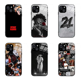 适用iPhone15保护套新专辑嘻哈i am i was说唱21 Savage14小米华为mate60荣耀华为三星s24S23苹果17pro手机壳