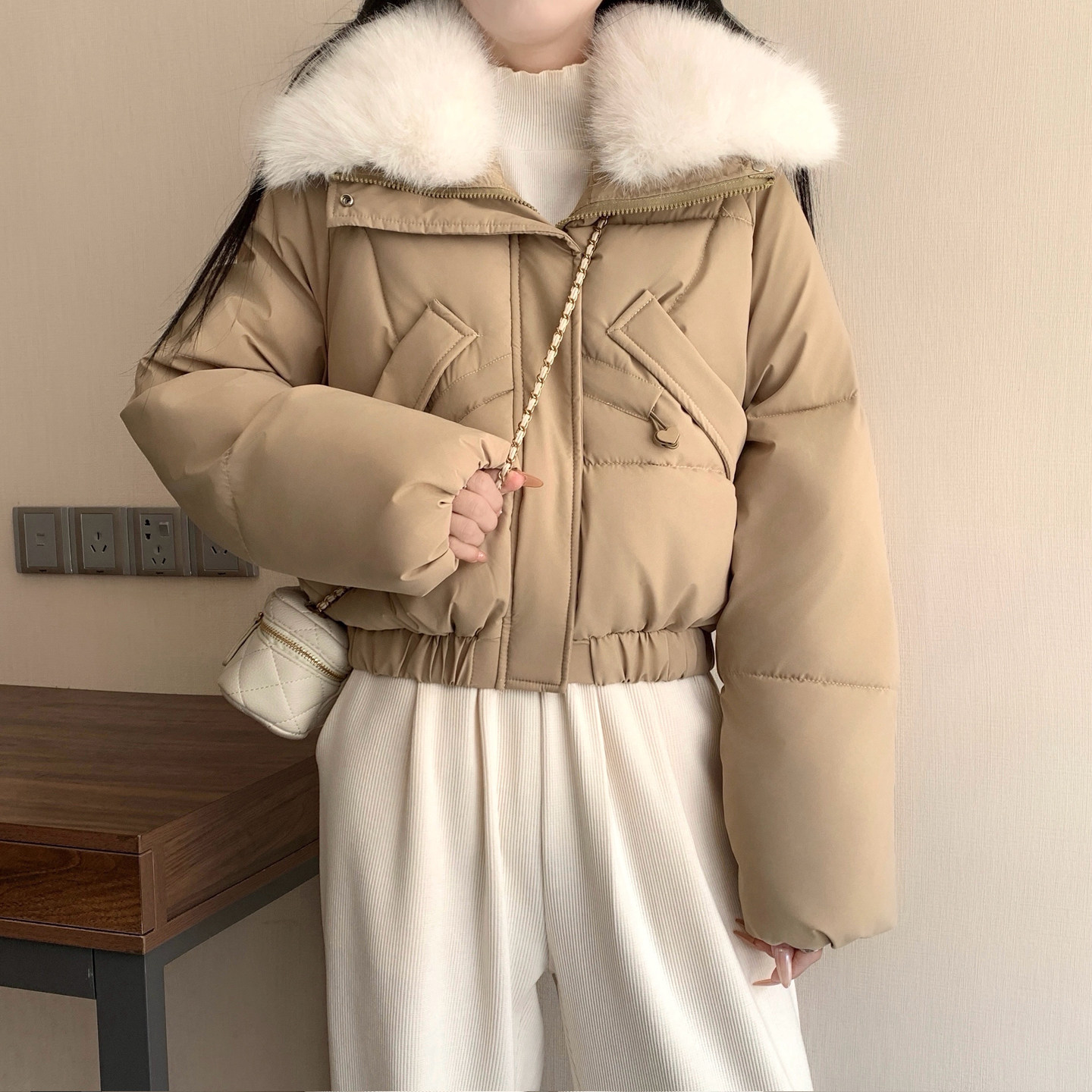 羽绒棉服女短款2025年冬季新款韩版小个子时尚面包服棉袄保暖外套