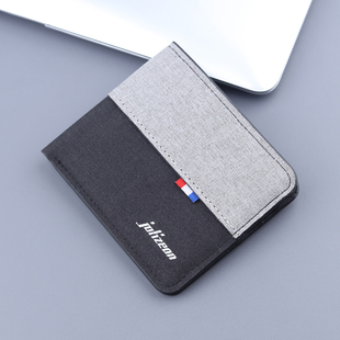 小众钱夹 皮夹撞色短夹男式 帆布钱包男折叠男款 小钱包男生潮牌男士