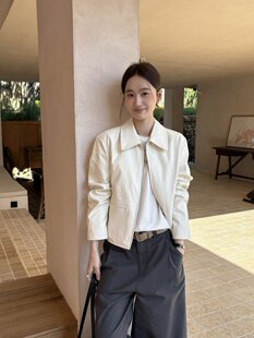 TG十三行韩国东大门正品春季新款翻领皮衣外套女短款夹克