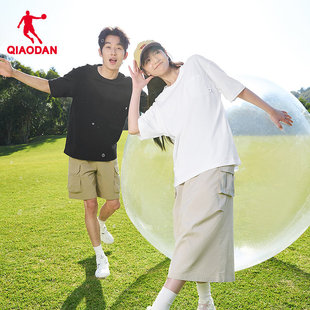 乔丹短袖T恤衫男女2026春季新款纯色宽松纯棉百搭休闲运动透气短t