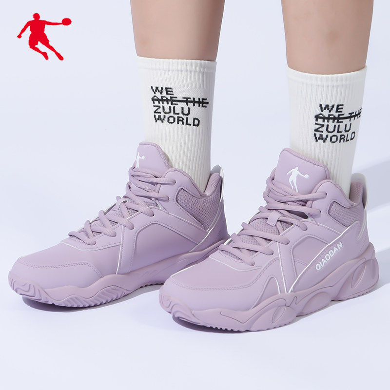 中国乔丹女鞋高帮篮球鞋2026春季新款耐磨女子透气学生运动鞋战靴