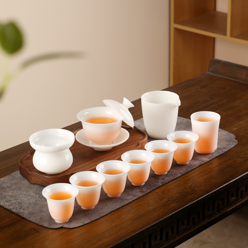 璞玉茶具套装家用陶瓷功夫茶具