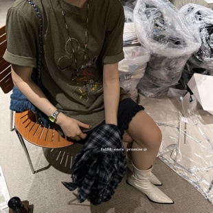 欧洲站2026夏新款韩版宽松显瘦百搭圆领短袖T恤女设计感小众上衣