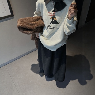 东大门2025冬季新品韩版宽松显瘦百搭休闲慵懒感加厚款卫衣女