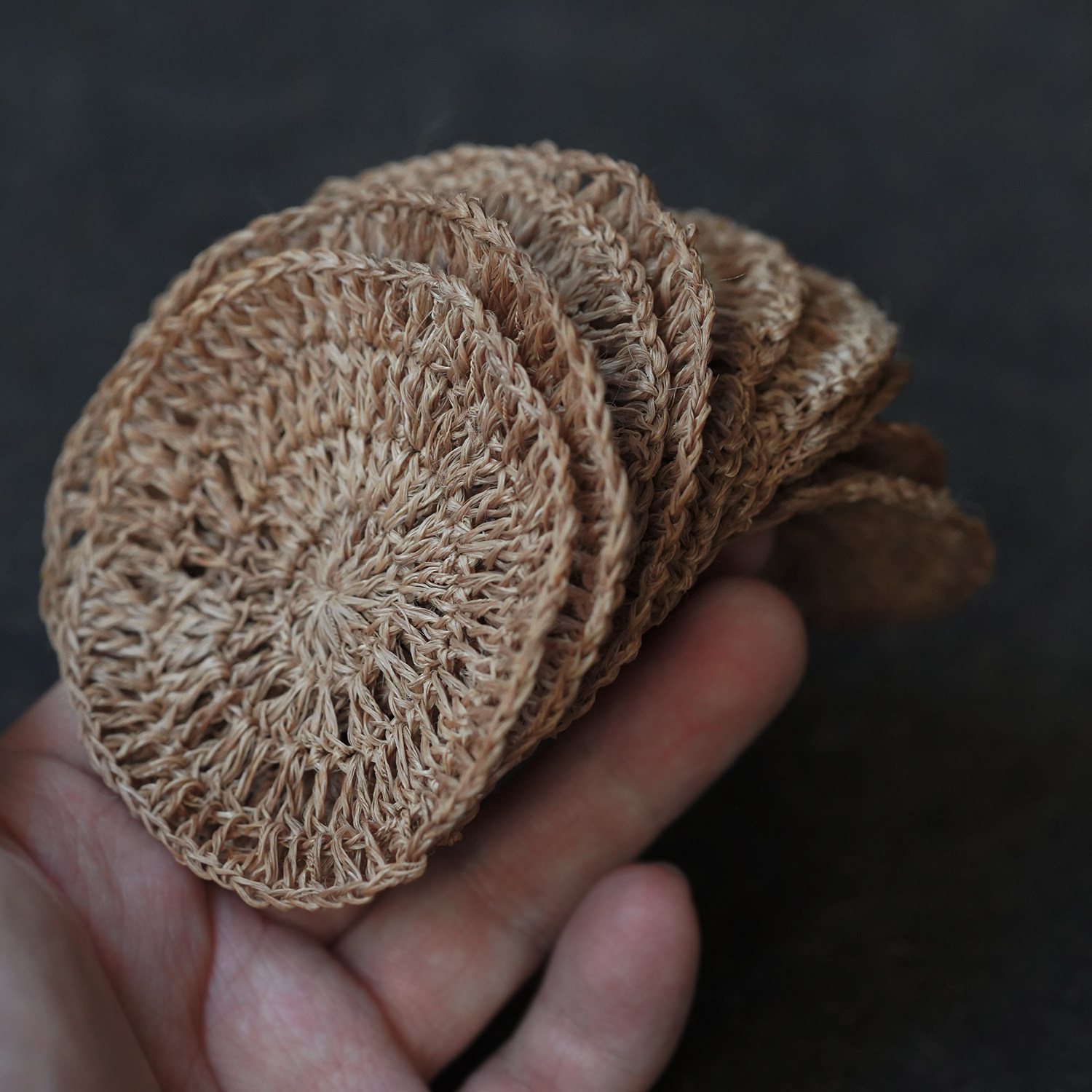 漱繁 茶染火麻茶垫 手作养壶垫 手工钩织 杯垫吸水垫可养隔热垫,餐饮具,茶道/零配,淘宝优惠券,粉丝福利购,淘宝优惠卷