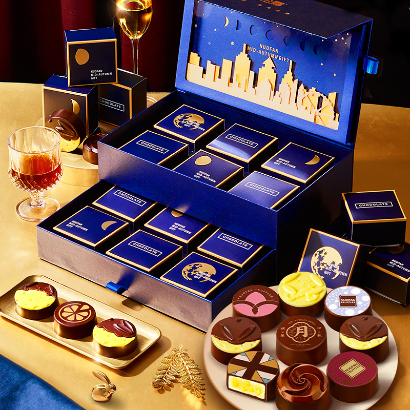 诺梵旗舰店月光之城月饼礼盒12颗