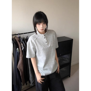 短袖 半袖 男女2026年新款 纯棉t恤宽松大码 上衣服 夏季 亨利领polo衫