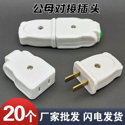 不带线二脚公母漏电防漏电源叉头