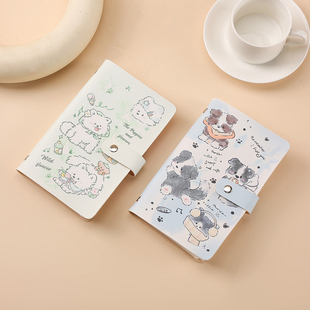 可爱小狗现金存钱本高颜值A6收纳册大容量2025年新款存钱夹神器