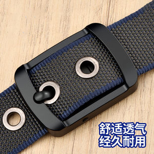 双面可用高质量合金弹力腰带皮带扣头可旋转高密度编织售后保障