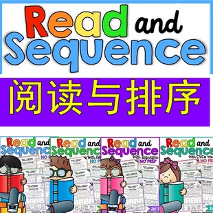 Read and Sequence小学英语阅读理解入门训练英语故事排序作业纸