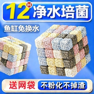 鱼缸过滤材料硝化细菌屋陶瓷环鱼池净水石英球过滤器周转箱底滤材