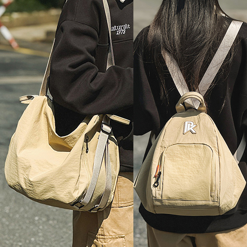3.25花曦家新品  女单肩斜挎包大学生小挎包2025韩版多功能双肩包