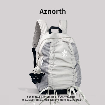 AZN新品  背包女日系百搭书包大学生简约轻便户外旅行双肩包12.19