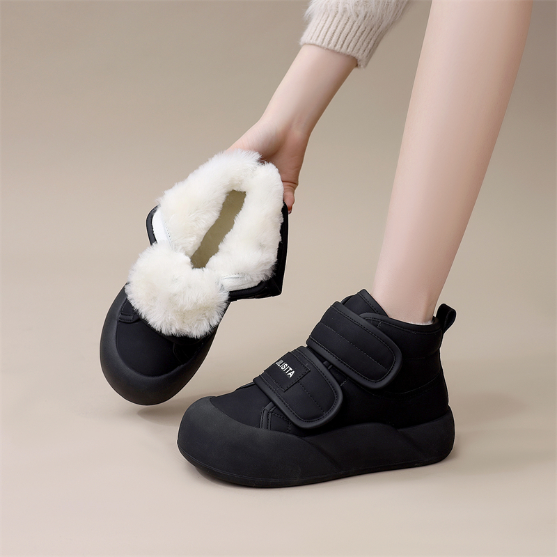 纯羊毛厚底保暖雪地靴