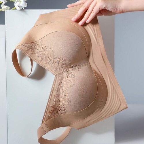 提拉调整型内衣女大胸显小无痕聚拢收副乳防下垂无钢圈全罩杯文胸