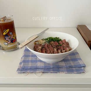 Cutlery丨复古日式敞口深碗咖喱拉面餐具汤陶瓷碗