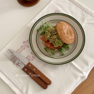 CUTLERY日式简约早餐陶瓷平盘