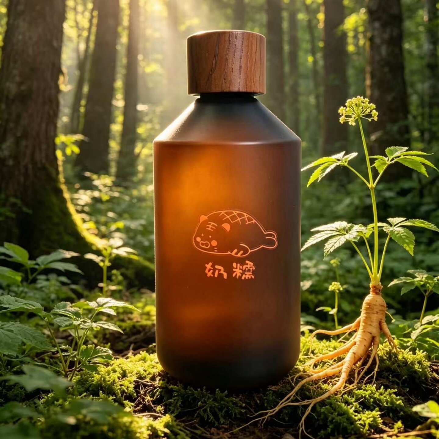 长白山【人参】黄气重熟龄细纹肌湿敷喷雾冷萃工艺纯露花水皂原料