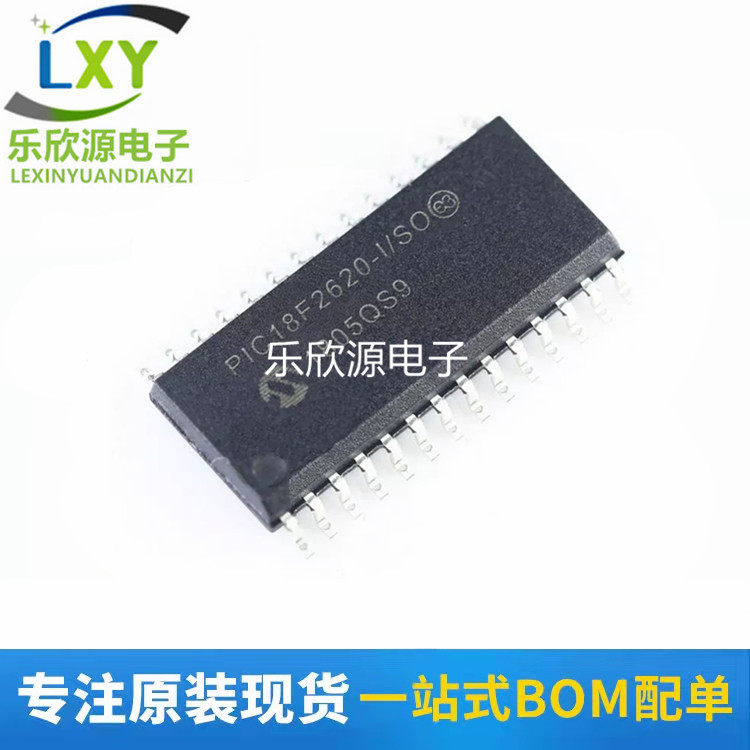 PIC18F2620-I/SO 封装SOIC-28 微控制器, 8位, 闪存 40MHz, 64KB
