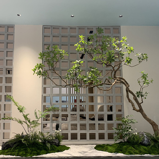 仿真马醉木室内外装饰摆件橱窗玄关景观吊钟假树大型绿植造景组合