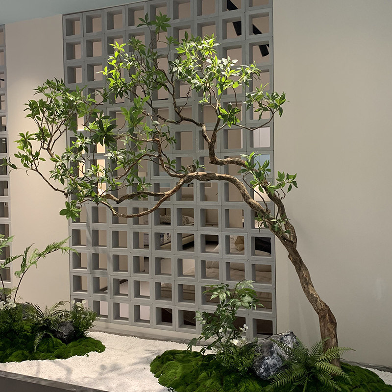 仿真马醉木室内外装饰摆件橱窗玄关景观吊钟假树大型绿植造景组合