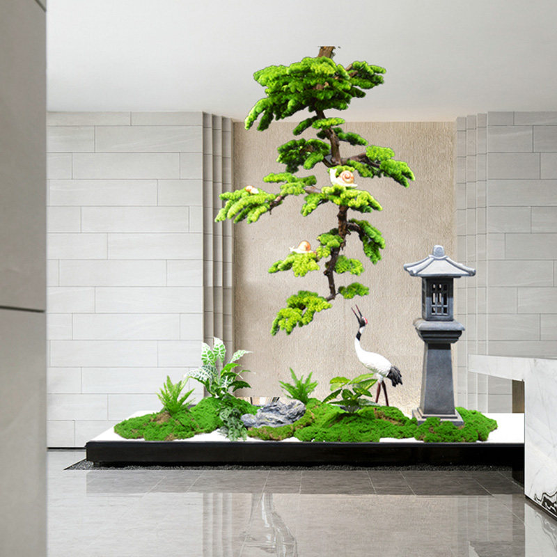 仿真倒挂松树绿植景观室内中式橱窗装饰酒店会所悬挂装饰摆件造景,鲜花速递/花卉仿真/绿植园艺,仿真绿植,淘宝优惠券,粉丝福利购,淘宝优惠卷