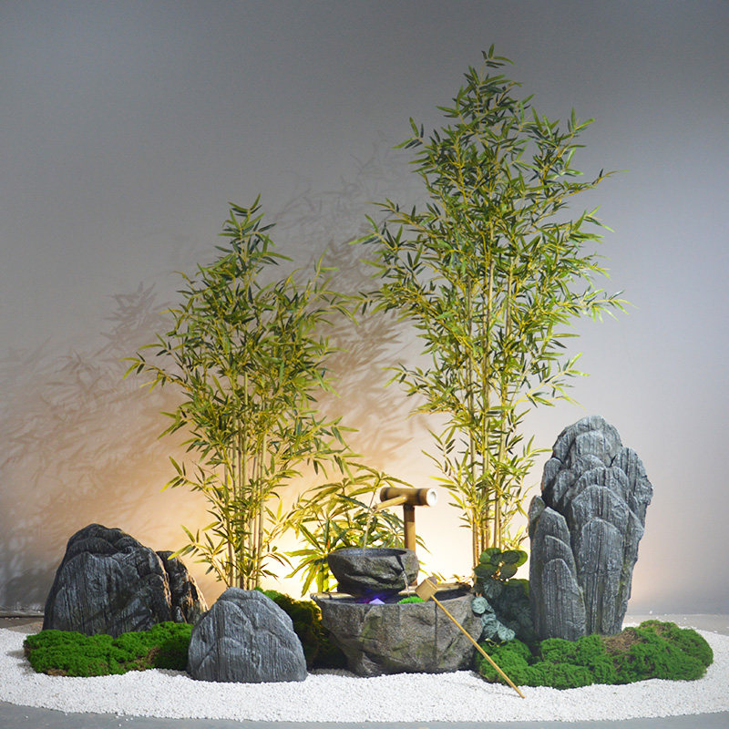 仿真竹子隔断中式假绿植植物场景大型景观软装造景装饰楼梯下角落,鲜花速递/花卉仿真/绿植园艺,仿真花,淘宝优惠券,粉丝福利购,淘宝优惠卷