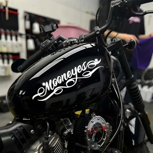 MOONEYES个性创意日本JDM汽车改装拉花摩托机车个性露营镂刻贴纸