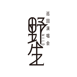 萧敬腾野生 WILD 巡回演唱会应援车贴 歌迷竖版文字车窗装饰贴纸