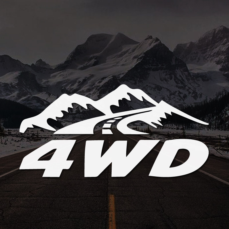 4WD山地吉普车牧马人越野贴纸