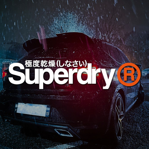 Superdry车窗车身酷炫专属贴纸