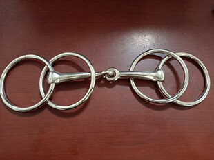 碳钢电镀镍4环大圈马叉口多圈嚼子马具用品水勒缰绳马蹬配件