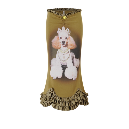 【30%SALE】【Nodress】【XG Hinata同款】绿宝石贵宾犬鱼尾半裙