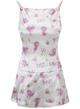 【30%SALE】Nodress【KiiiKiii同款】魔鬼角粉色学生连衣裙