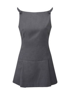 【30%SALE】【Nodress】【欧阳娜娜同款】魔鬼角灰色学生连衣裙