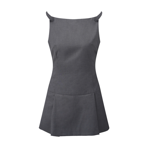 【30%SALE】Nodress【欧阳娜娜同款】魔鬼角灰色学生连衣裙