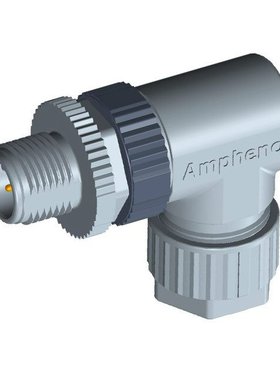 Amphenol 圆形连接器 M12A-05BMMB-SR7001