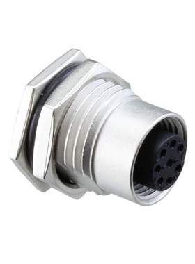 Amphenol 圆形连接器 M12A-08PFFS-SF8002