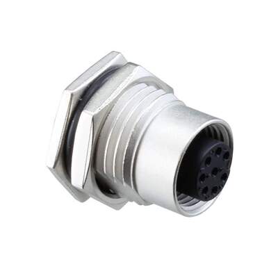 Amphenol 圆形连接器 M12A-08PFFS-SF8002