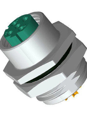 Amphenol 圆形连接器 M12D-04PFFS-SH8001