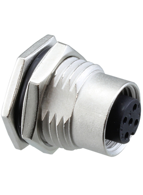 Amphenol 圆形连接器 M12A-05PFFS-SF8002