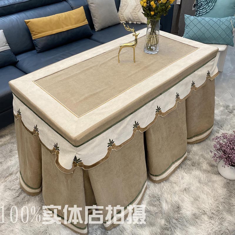 加绒长长方形电暖炉罩正方形