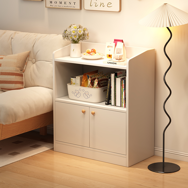 收纳柜客厅书柜收纳柜靠墙边几家用多功能小户型杂物置物柜茶水柜