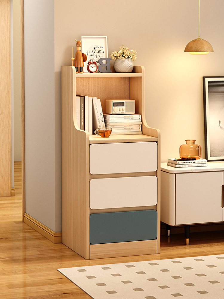 沙发边几客厅家用边柜侧柜茶几小桌子出租房用窄柜夹缝床头置物架