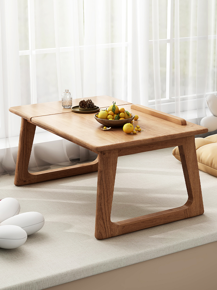 炕几实木飘窗桌家用可折叠茶几卧室茶桌日式榻榻米炕桌床上小桌子