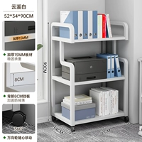 [Трехъярусное хранилище без шкафов + на роликах] Yunxi White 52*34*90см (доставка наверх)