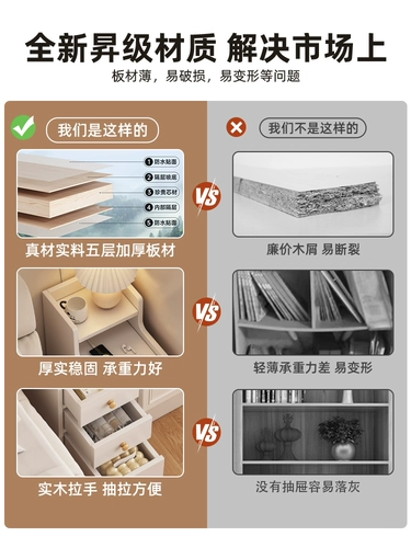 Прикроватная таблица, небольшой шкаф для хранения, интегрированный с спальнями, прикроватными, чрезвычайно узкие зазоры, небольшие шкафы, простая мини -стойка для хранения