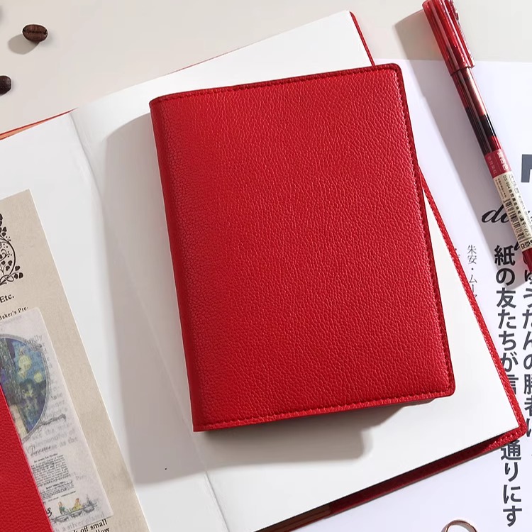 精致皮面定页手帐本hobo封套网格